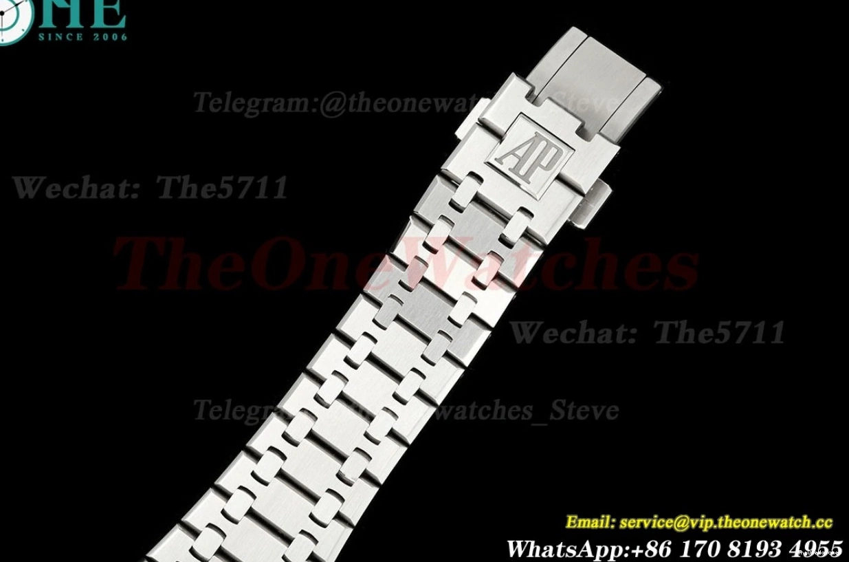 TKF Royal A4302 41mm Clone Super SS Black Dial 15500 Oak SS 0322